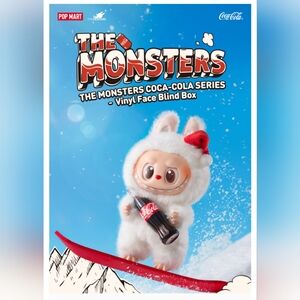 POP MART AUTHENTIC LABUBU Coca-Cola Monsters Series Vinyl Face BLIND BOX NIB
